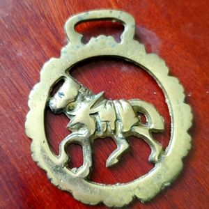 Horse Brass Shire Horse in Harness